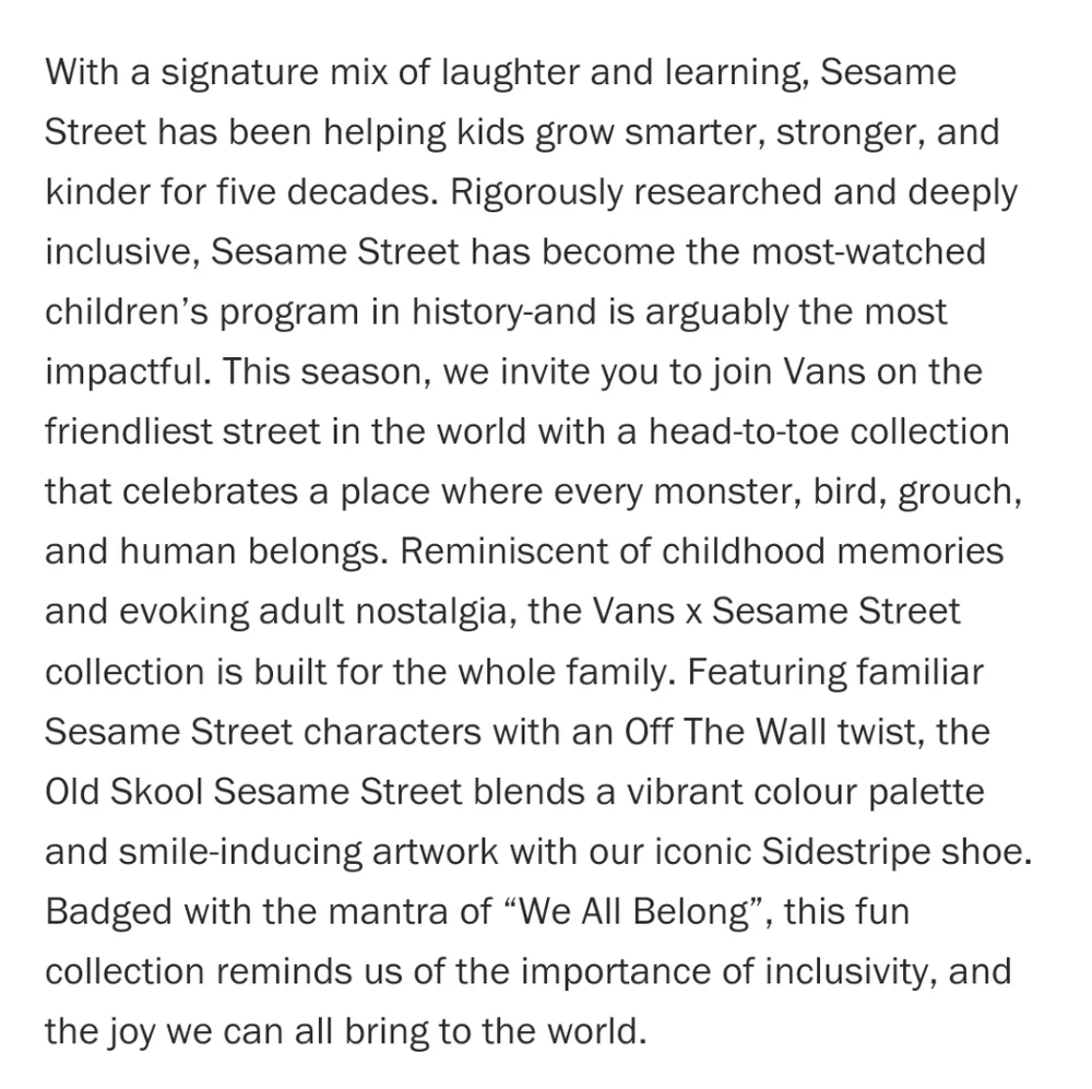 Vans X Sesame Street Old Skool Women's 7.5 Men's 6 - Picture 5 of 11